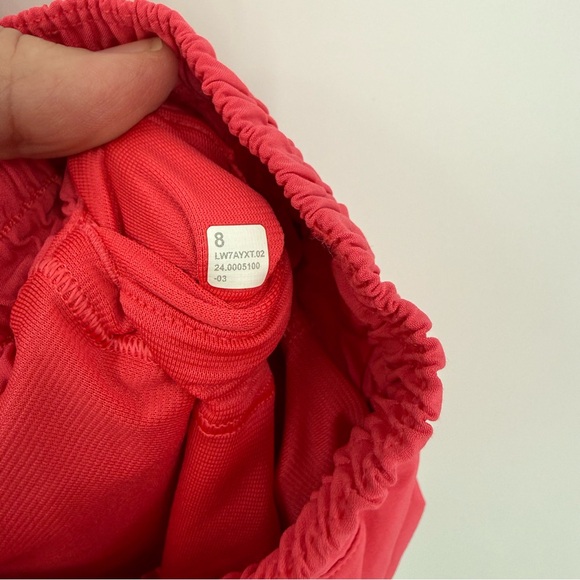 Lululemon Hotty Hot High Rise Short 4” Lined Size 8 Sunset Orange - Picture 8 of 9